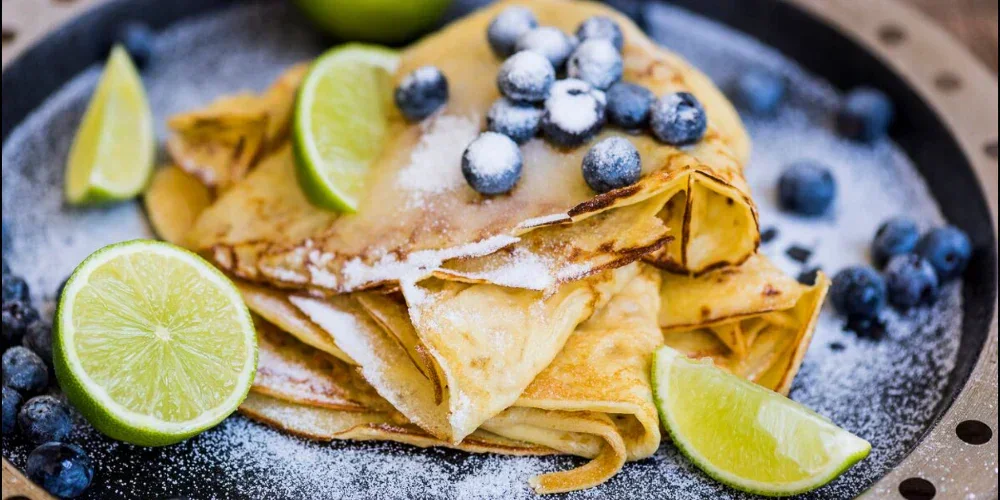 Blueberry Crêpes with Lime and Sugar
 &ndash; COBB Grill America