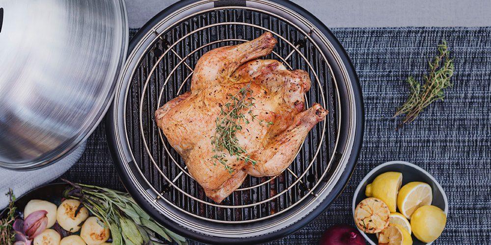Lemon and Garlic Stuffed Roast Chicken - COBB Grill America