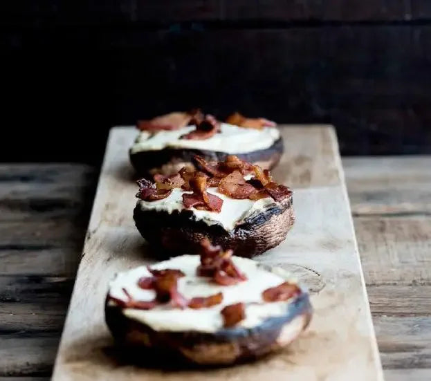 Stuffed Mushrooms with Crispy Bacon