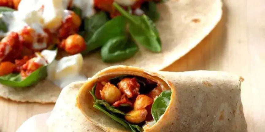 BBQ Cranberry & Chickpea Wrap