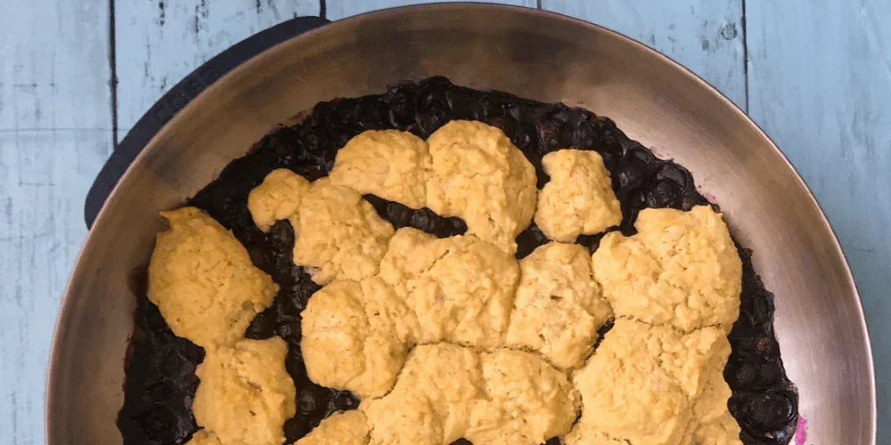 Blueberry Ginger Cobbler