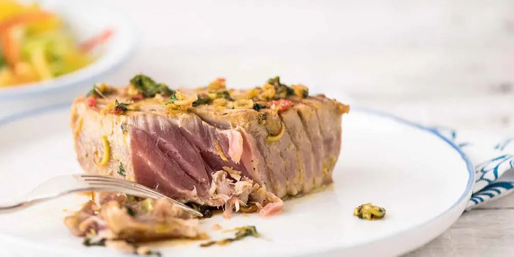 Seared Yellowfin Tuna with Citrus Salad Recipe